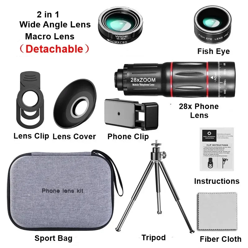 28x hd phone camera telephoto lens! - nivoland