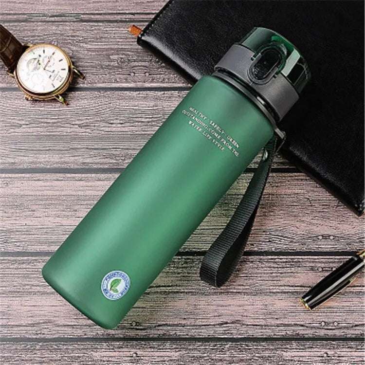 brand bpa free leak proof sports water bottle high quality tour hiking portable my favorite drink bottles 400ml 560ml - nivoland