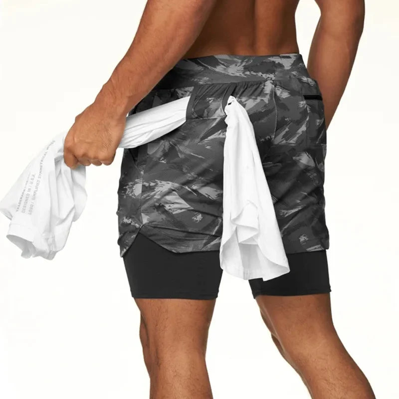 Quick Dry Running Basketball 2-in-1 Gym Shorts - NivoLand