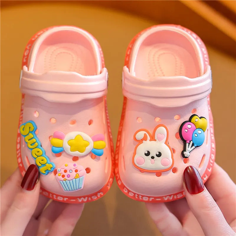Summer Kids Sandals, Soft Anti-Skid Cartoon Design - NivoLand