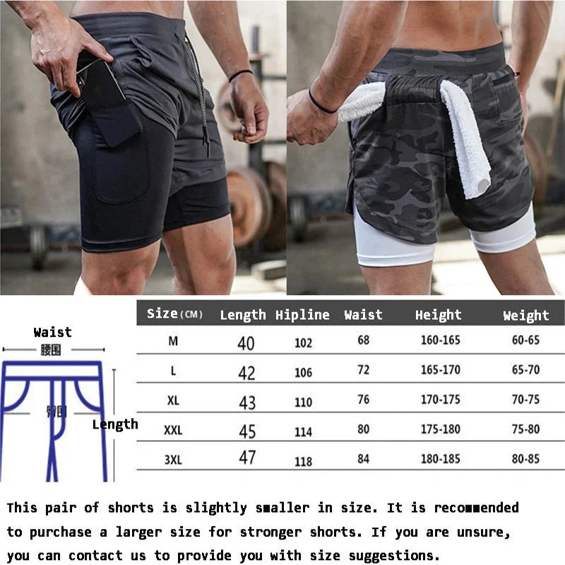 quick dry running basketball 2-in-1 gym shorts - nivoland