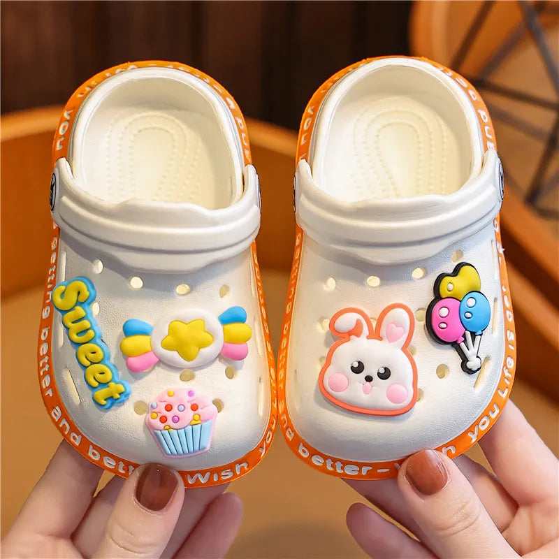 summer kids sandals, soft anti-skid cartoon design - nivoland