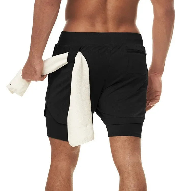 Quick Dry Running Basketball 2-in-1 Gym Shorts - NivoLand