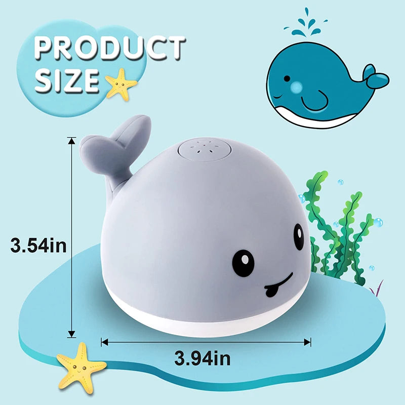 rechargeable light up whale bath toy 🐳 - nivoland