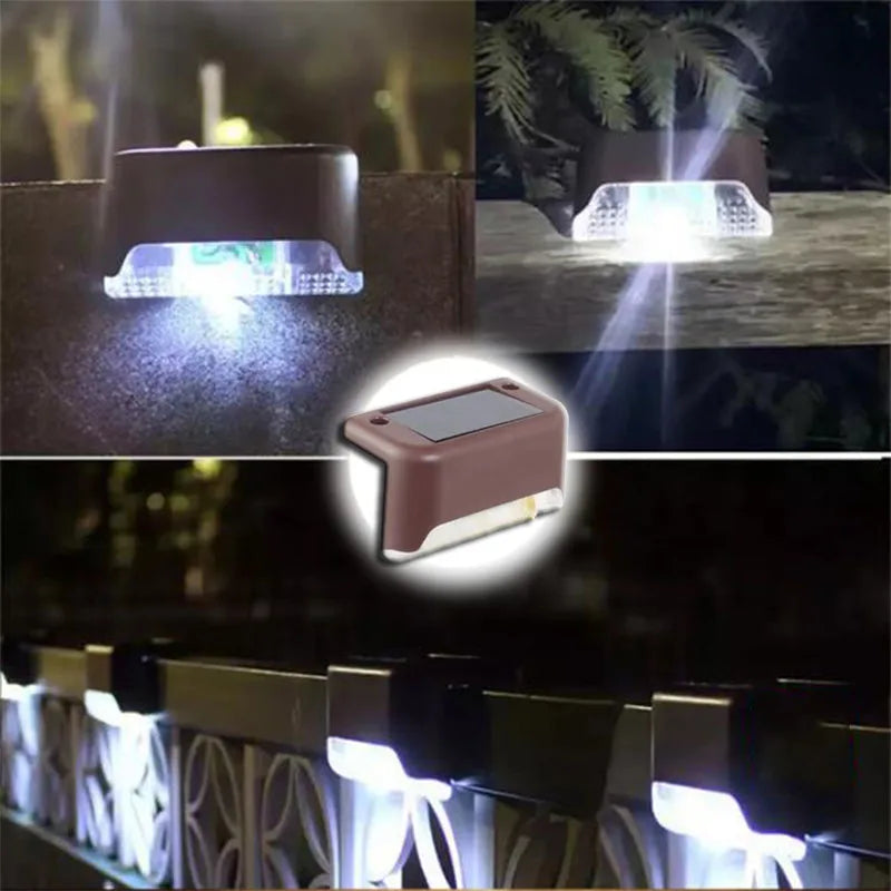 warm white led solar step lights - nivoland
