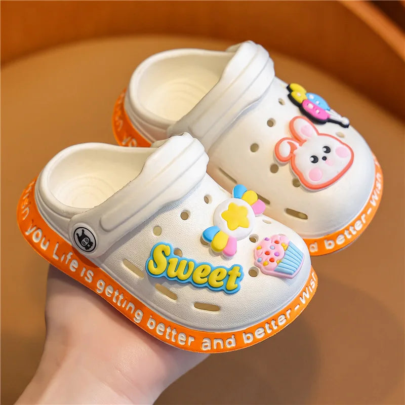 summer kids sandals, soft anti-skid cartoon design - nivoland