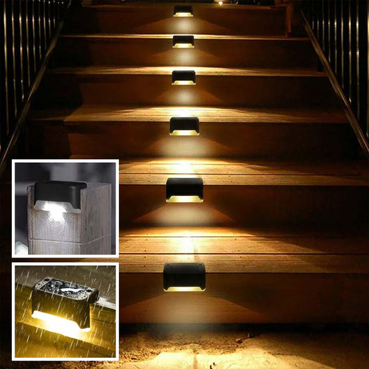 Warm White LED Solar Step Lights - NivoLand