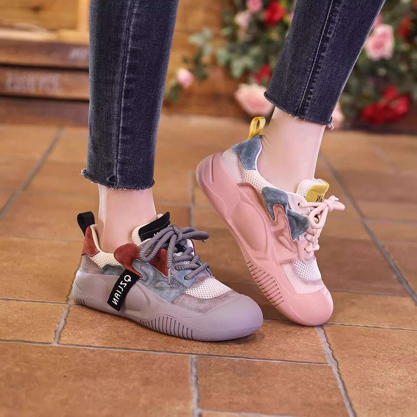 lightweight mesh sneakers - nivoland
