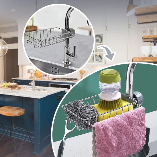 stainless steel sink rack & organizer - nivoland