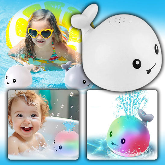 rechargeable light up whale bath toy 🐳 - nivoland