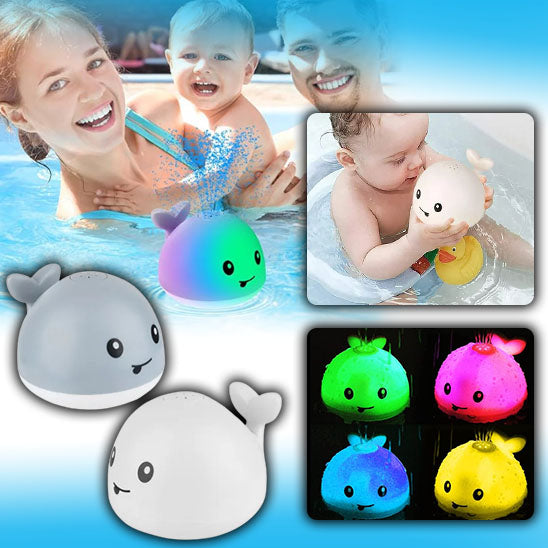 rechargeable light up whale bath toy 🐳 - nivoland