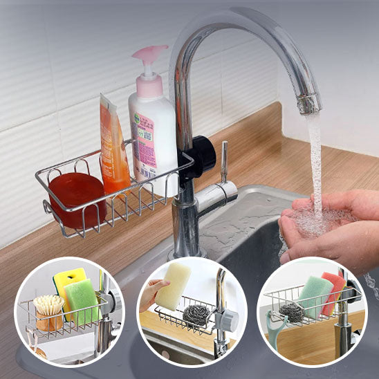stainless steel sink rack & organizer - nivoland