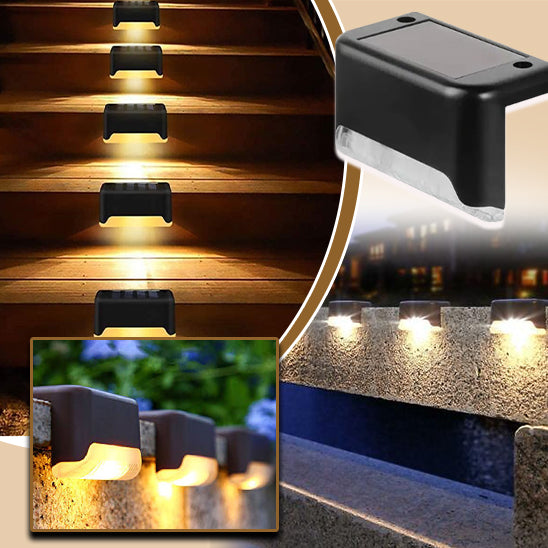 Warm White LED Solar Step Lights - NivoLand