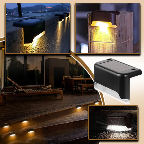 Warm White LED Solar Step Lights - NivoLand