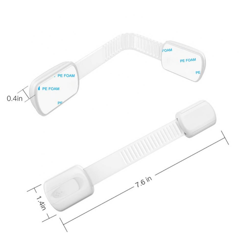 10pc Child Safety Strap Locks Baby Locks for Cabinets & More. - NivoLand