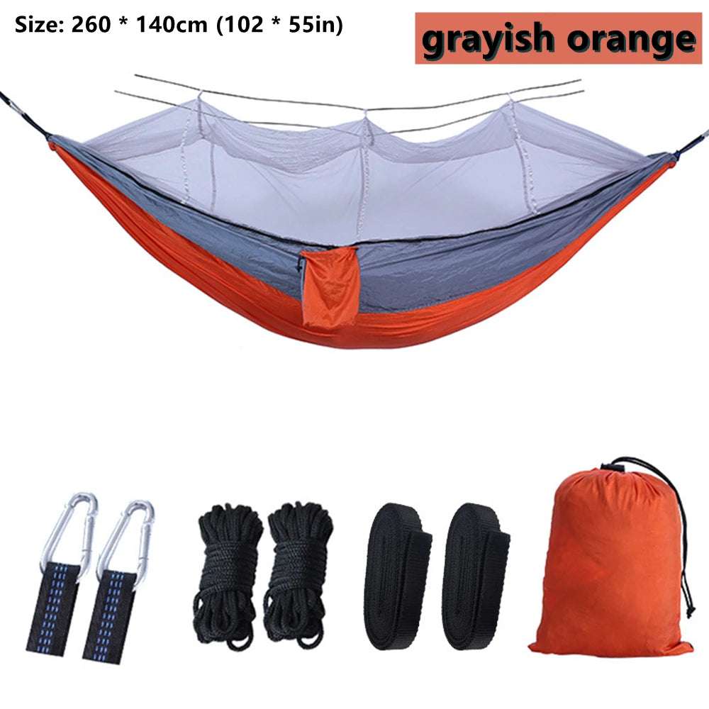 Portable Double Hammock with Mosquito Net - NivoLand