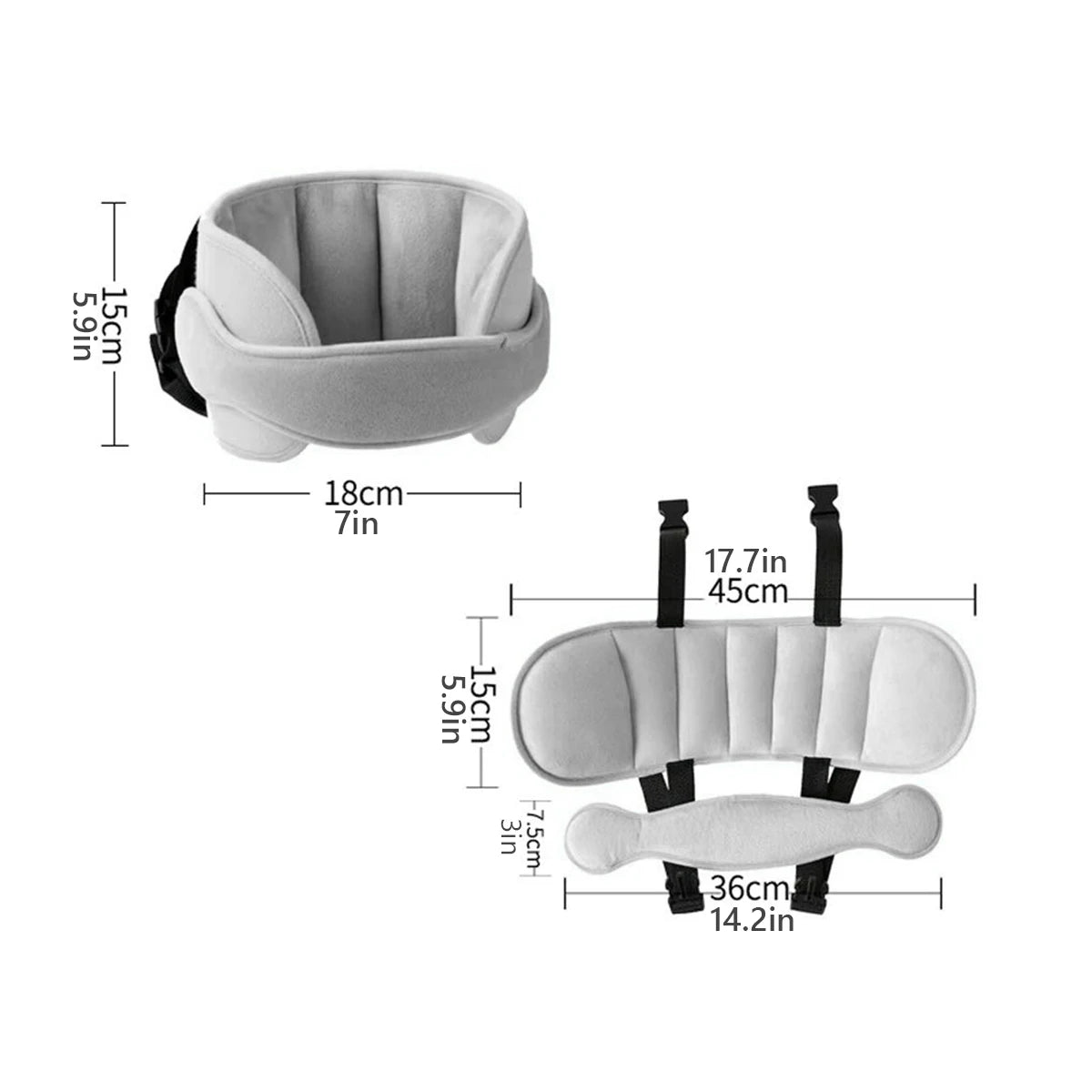 adjustable baby car seat head support 🚗 - nivoland
