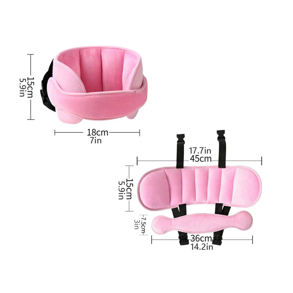 adjustable baby car seat head support 🚗 - nivoland